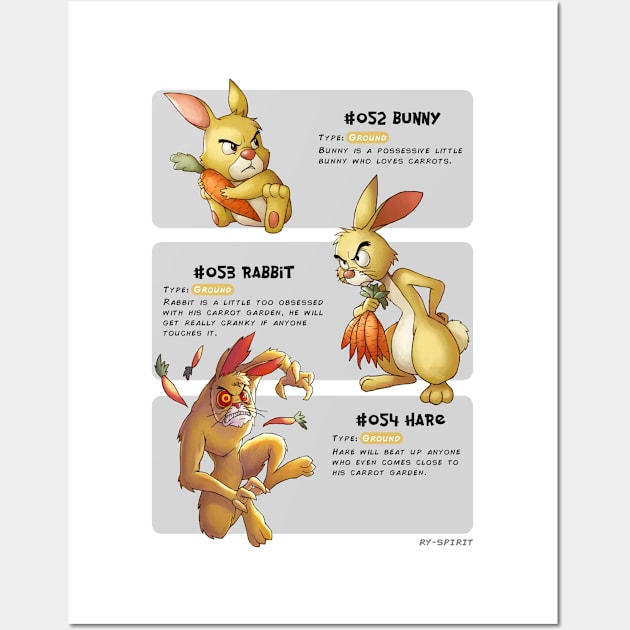 Rabbit Evolutions Wall Art by disneyevolutions